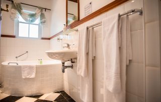 Hotel bathroom towel rail