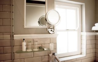 Hotel bathroom mirror