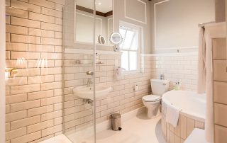 Junior suite hotel bathroom