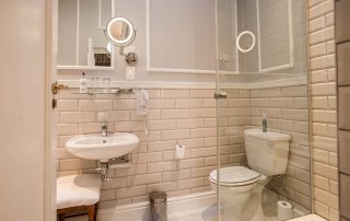 Hotel bathroom shower