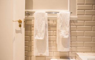 Hotel bathroom towel rail