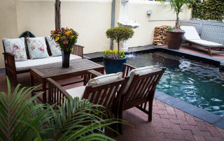 Stellenbosch Hotel pool & courtyard area